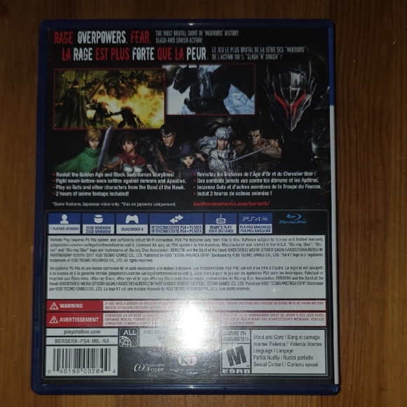Berserk and the Band of the Hawk for PS4 - Blue Case by Koei Tecmo - Picture 2 of 7